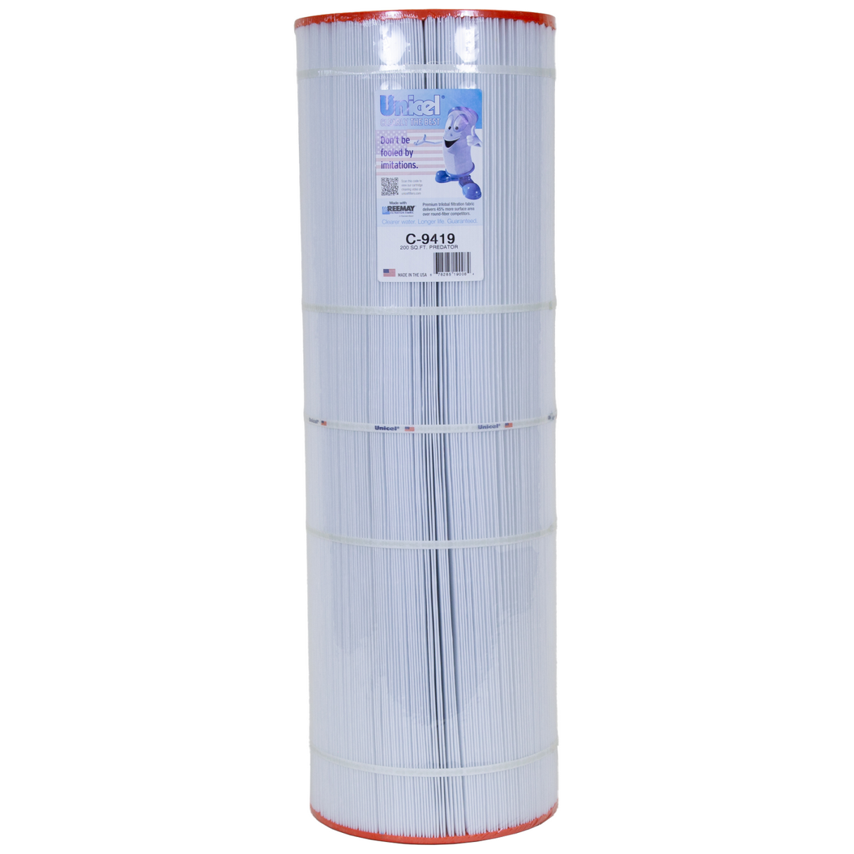 Unicel C-9419 9000 Series 31-1/8 in x 10-1/16 in Pleated Filter Cartridge 200 sq.ft.