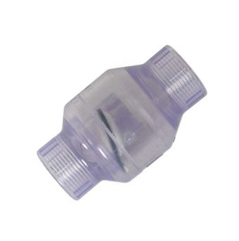 8" Clear PVC Swing Check Valve (S1520C-80)
