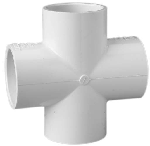 3" Schedule 40 (S x S x S x S) PVC Cross 420-030