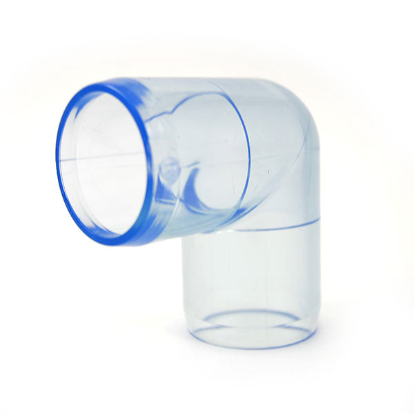 Clear PVC Elbow Connector