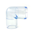 1" Clear PVC Elbow Fitting
