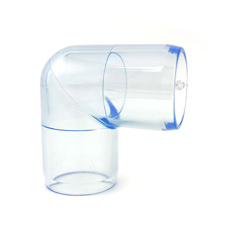 1" Clear PVC Elbow Fitting