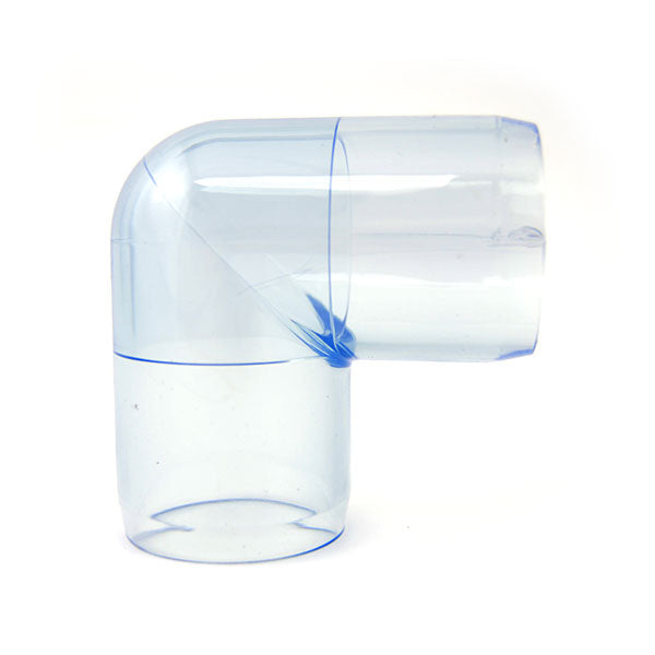Clear PVC Elbow Fitting