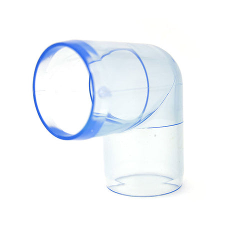 1-1/4 inch 90 Degree Clear PVC Elbow
