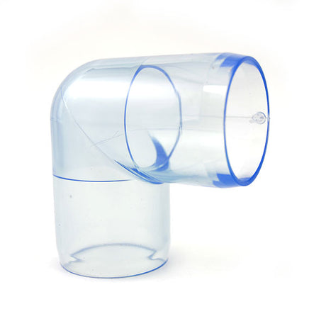 1-1/4" Clear PVC Elbow