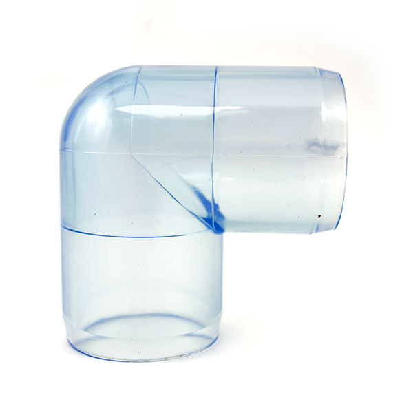 Clear PVC Elbow Fitting