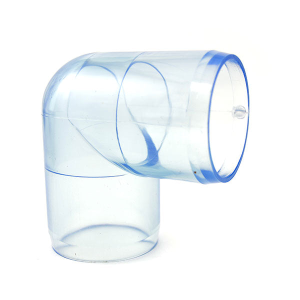 1-1/2" Clear PVC Elbow