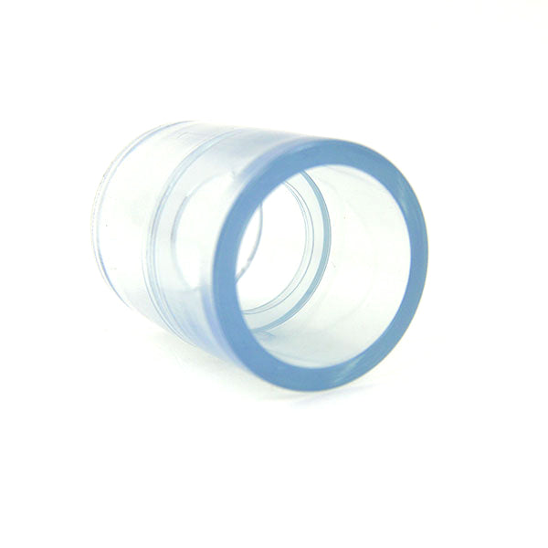 Clear PVC Coupling for 3/4" Pipe