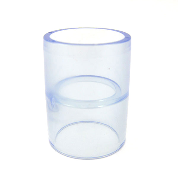 1-1/2" Clear PVC Coupling
