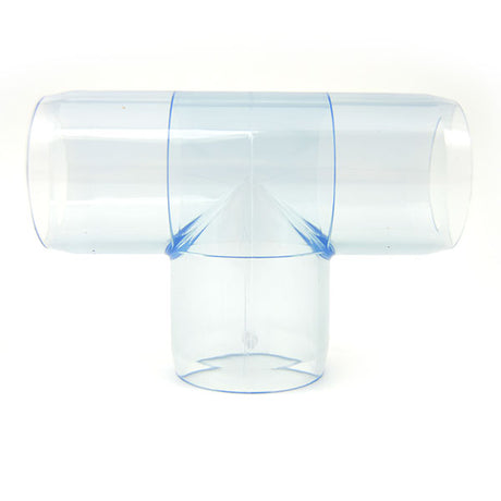 Clear fittings have a slight blue tint