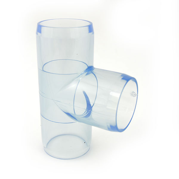 1-1/4" Clear PVC Tee