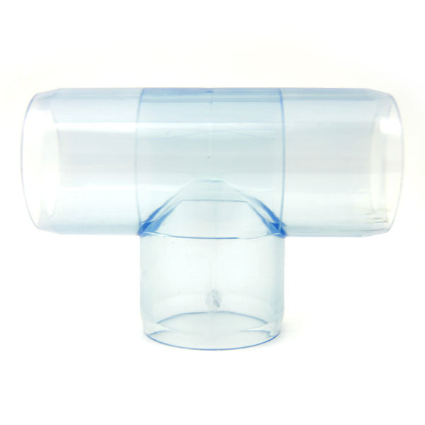 Clear PVC Fittings have a slight blue tint, great clarity!