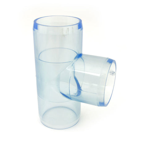 1-1/2" Clear PVC Tee