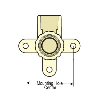 DE4107-005CG 1/2" CTS CPVC Drop Ear Elbow with Gasket