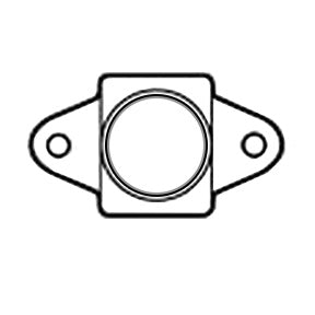 1/2" CTS CPVC Drop Ear Tee and Elbow - Bracket Only DES-005