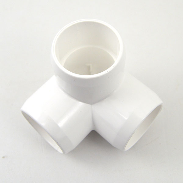 1" 3-Way Connector - View from top looking in