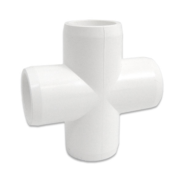 1/2" PVC Cross - Furniture Grade