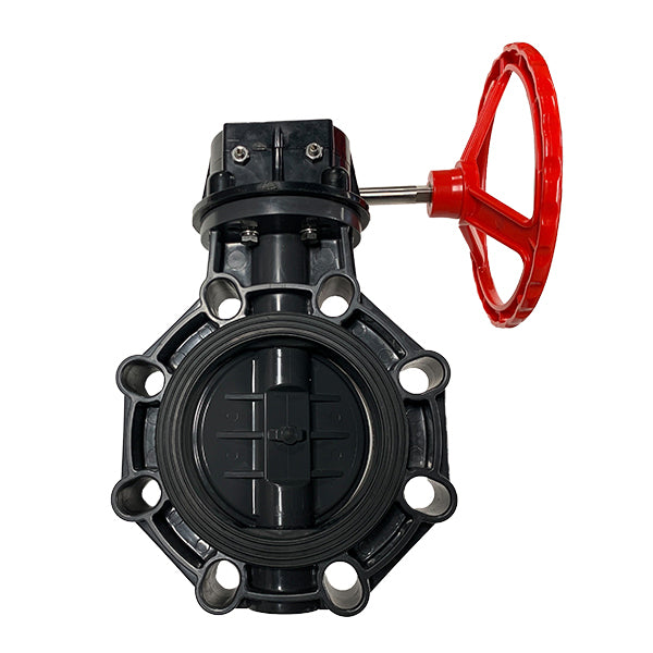 6" PVC Butterfly Valve - Gear Operator -2022