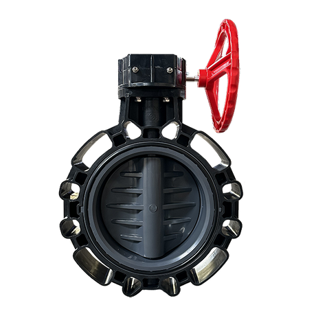 12" PVC Butterfly Valve - Gear Operator