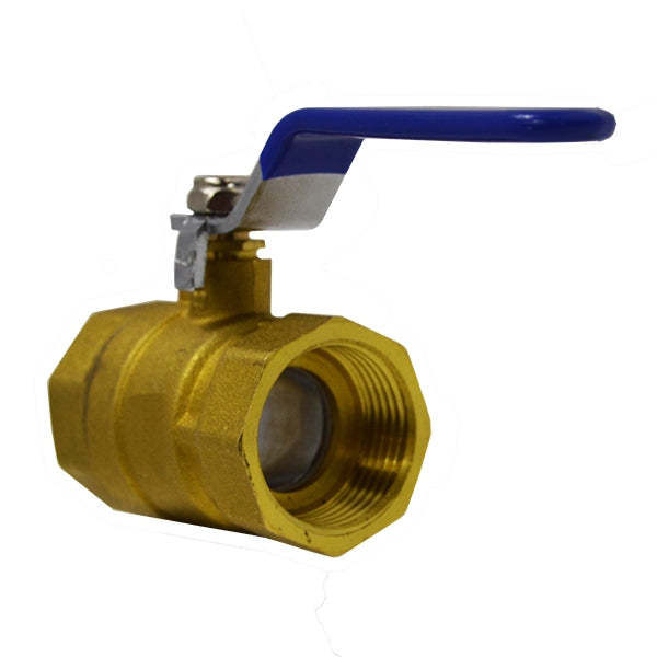 Back View 1-1/2" Flui-PRO Brass Ball Valve - Threaded (Lead Free)