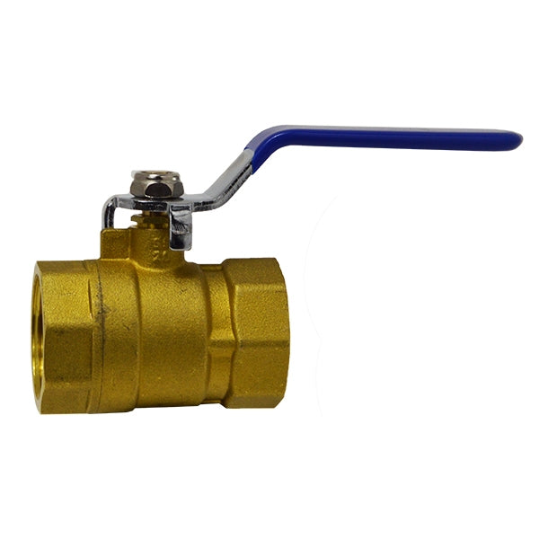 Side View 1-1/2" Flui-PRO Brass Ball Valve - Threaded (Lead Free)