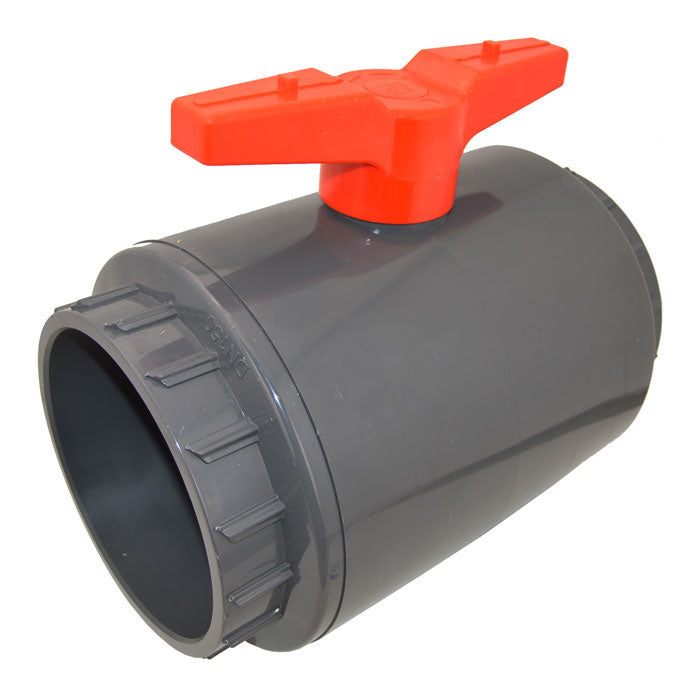 Gray PVC Compact Ball Valve - Socket