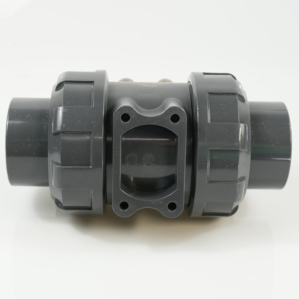 2-1/2"  PVC True Union Ball Valve - Actuation Ready - FP-ISO-TUBV-S-025
