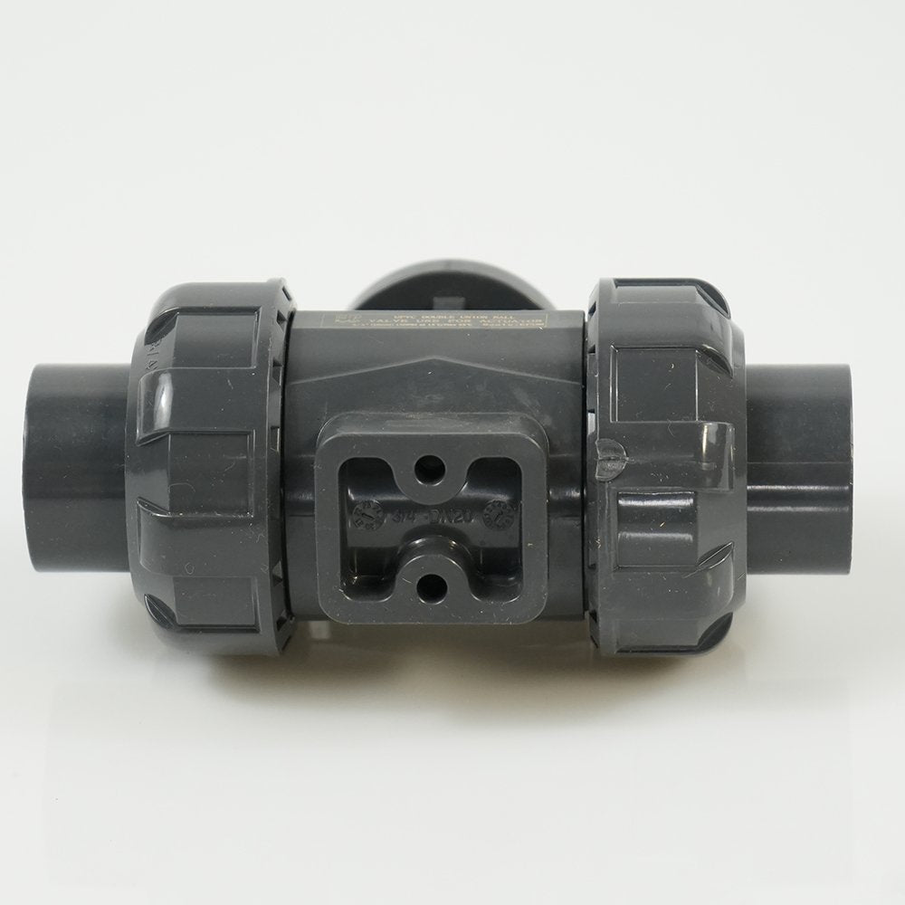 3/4" PVC True Union Ball Valve - Actuation Ready - FP-ISO-TUBV-ST-007