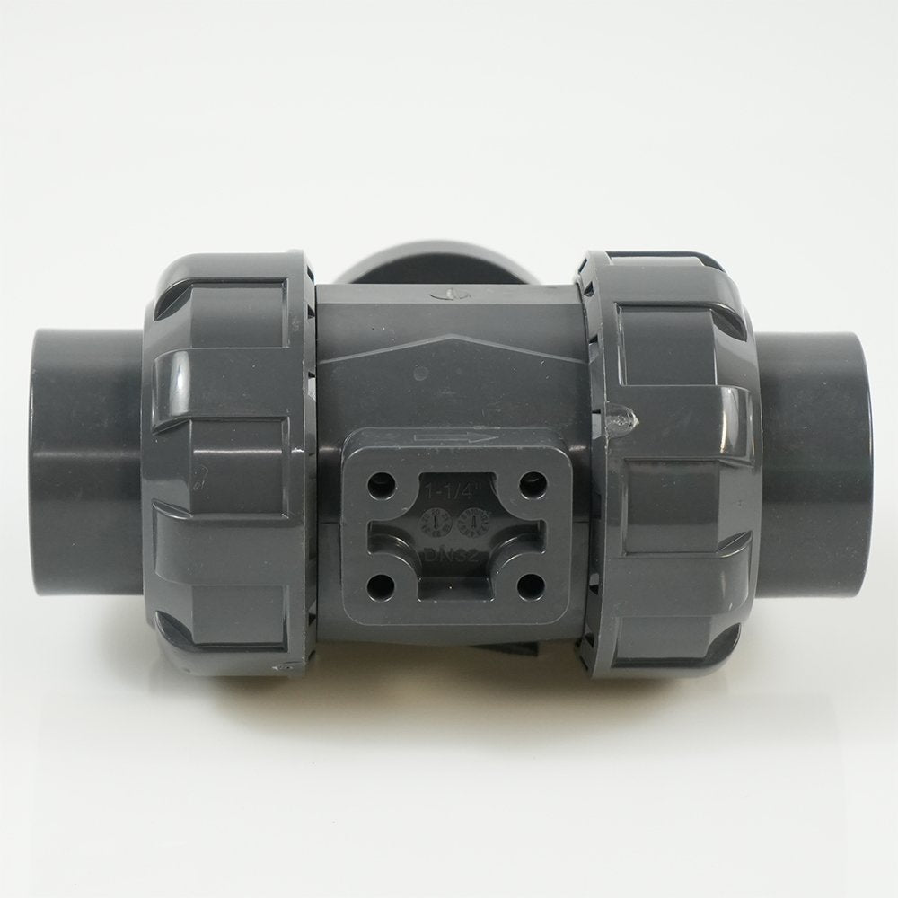 1-1/4"  PVC True Union Ball Valve - Actuation Ready - FP-ISO-TUBV-ST-012