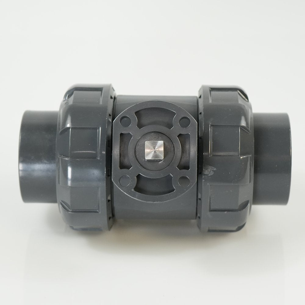 1-1/2"  PVC True Union Ball Valve - Actuation Ready - FP-ISO-TUBV-ST-015