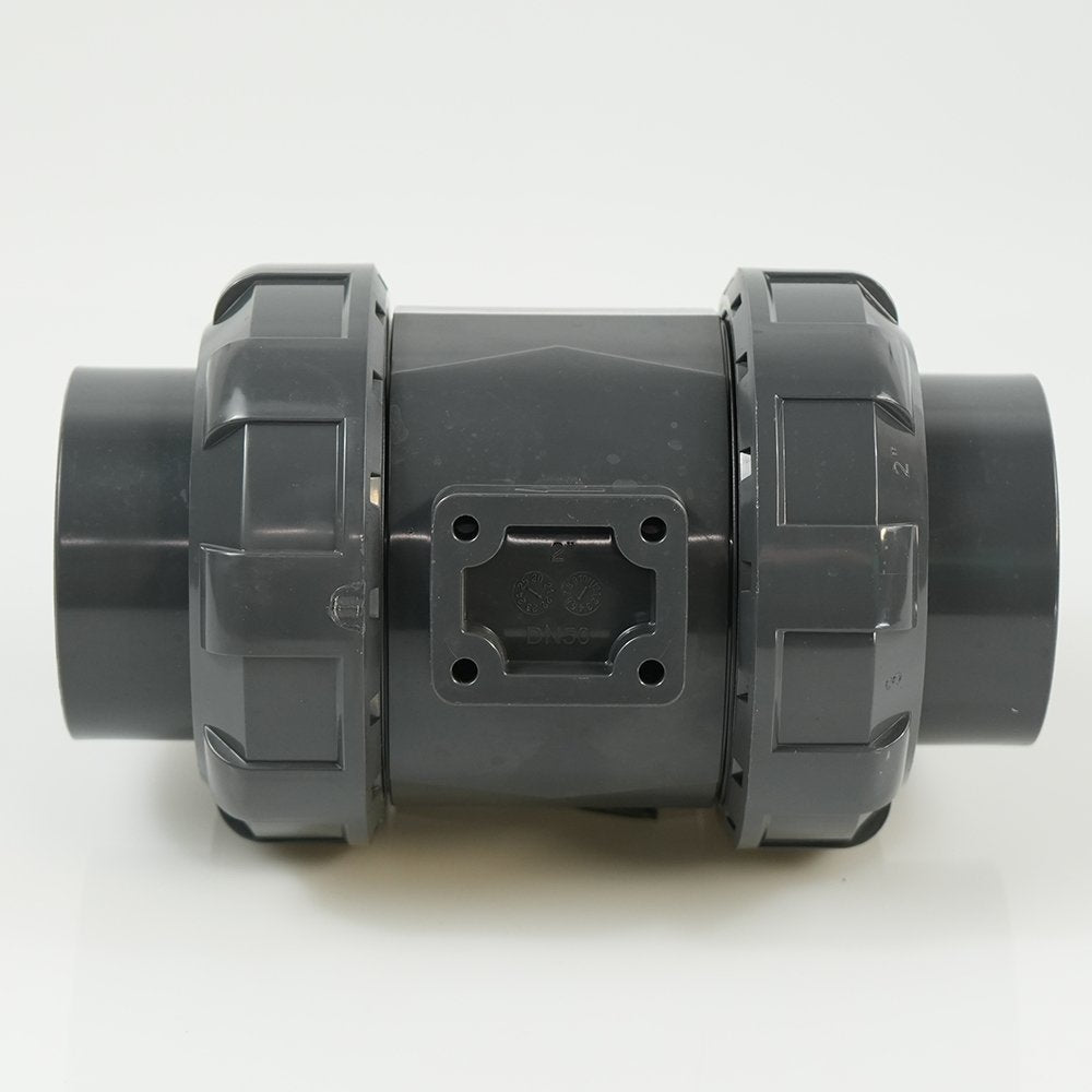 2" PVC True Union Ball Valve - Actuation Ready - FP-ISO-TUBV-ST-020