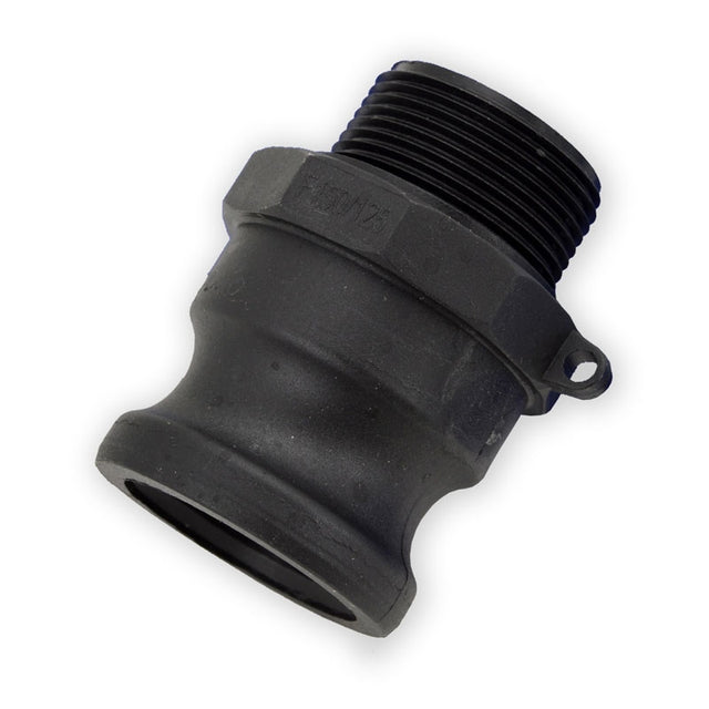 1-1/2" x 1-1/4" Flui-PRO PP Camlock Fitting - Male Camlock x MNPT (FP-PP-F-150/125)