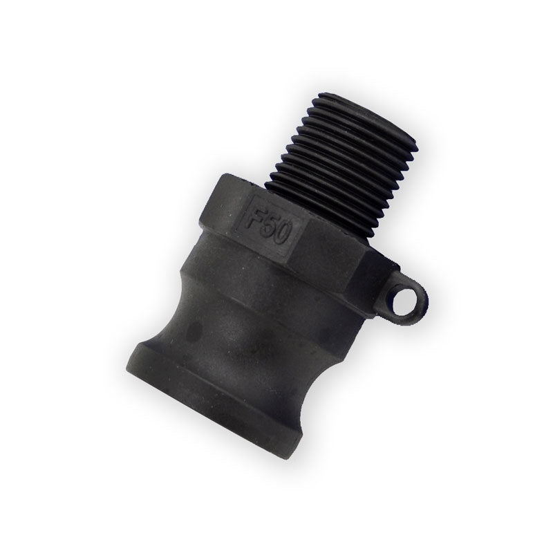 3/4" x 1/2" Flui-PRO PP Camlock Fitting - Male Camlock x MNPT (FP-PP-F-75/50)