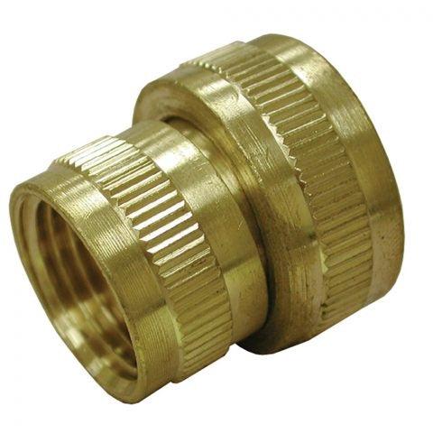 3/4 FGH X 1/2 FPT Brass Garden Hose SWIVEL ADAPTER