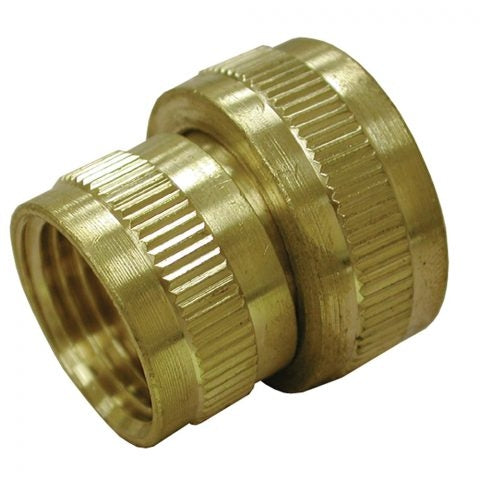 3/4 FGH X 3/4 FPT Brass Garden Hose SWIVEL ADAPTER