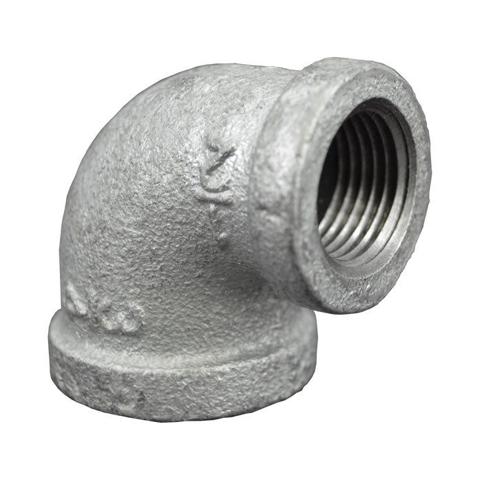 3/8" X 1/4" Galvanized Malleable Iron Reducing Elbow 90 (36316)
