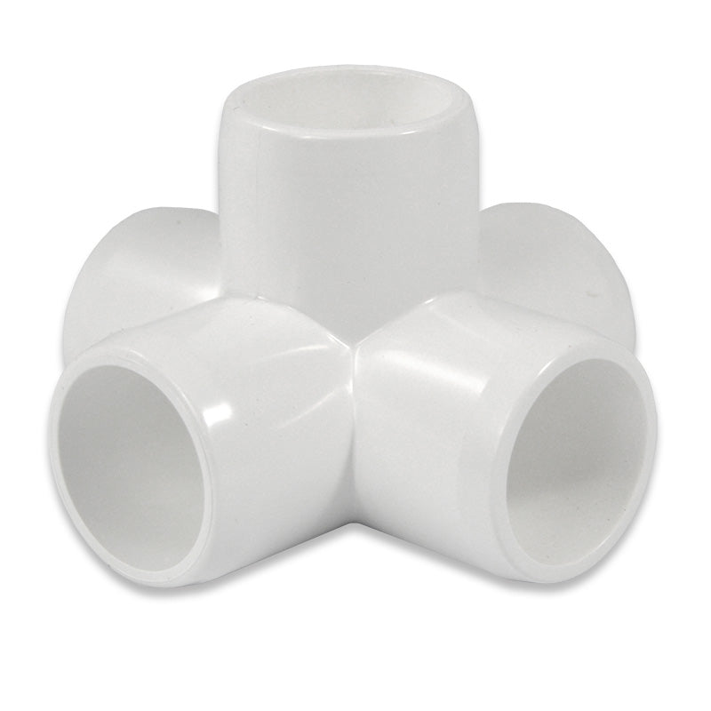 1/2" 5 WAY PVC FITTING - Furniture Grade