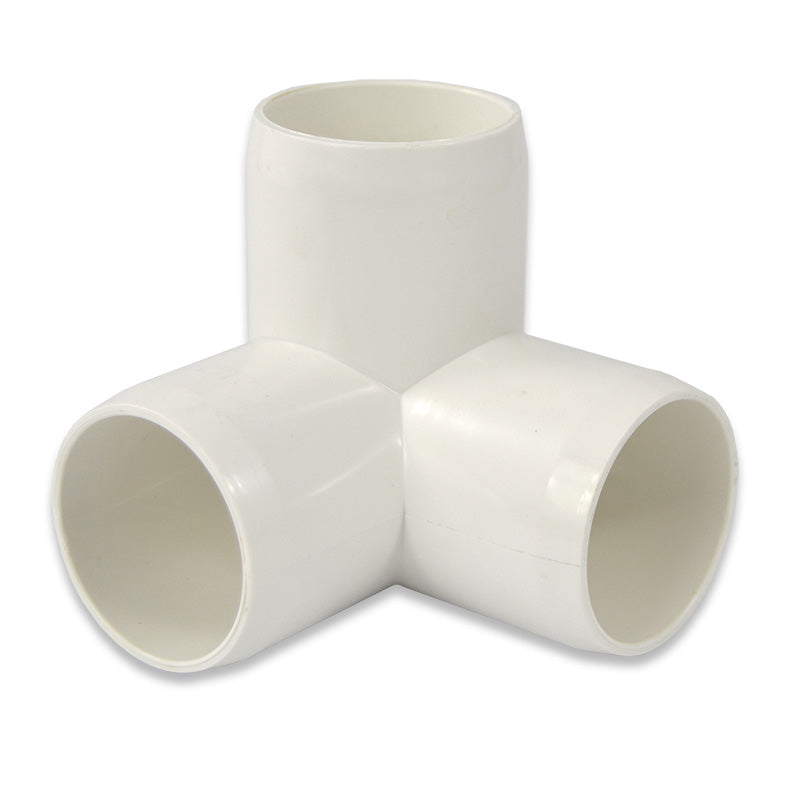 1-1/4" 3 Way Connector - Furniture Grade PVC