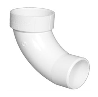 1-1/2" DWV PVC Long Sweep 1/4 Bend - Street D309-015