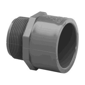 1-1/4" Schedule 80 PVC (MPT x S) Male 836-012