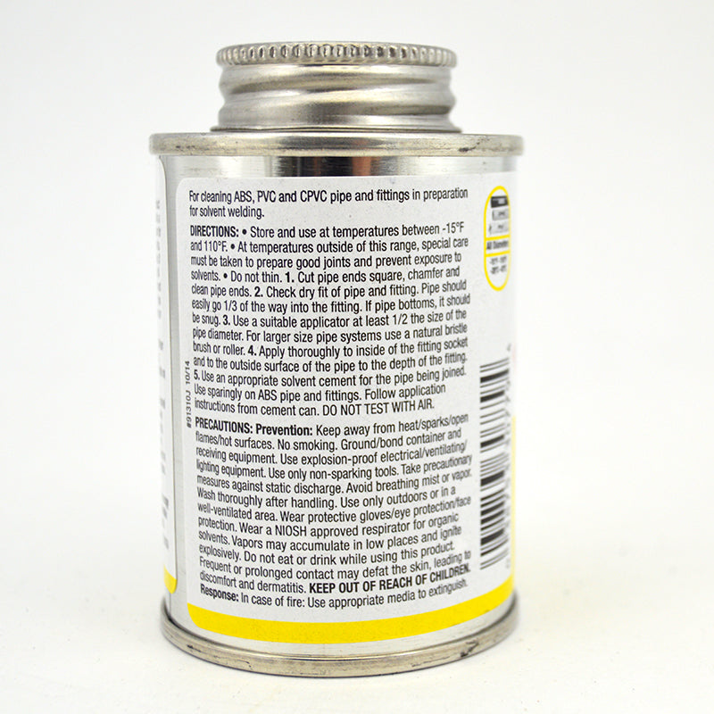 Oatey Clear Cleaner Directions for Use