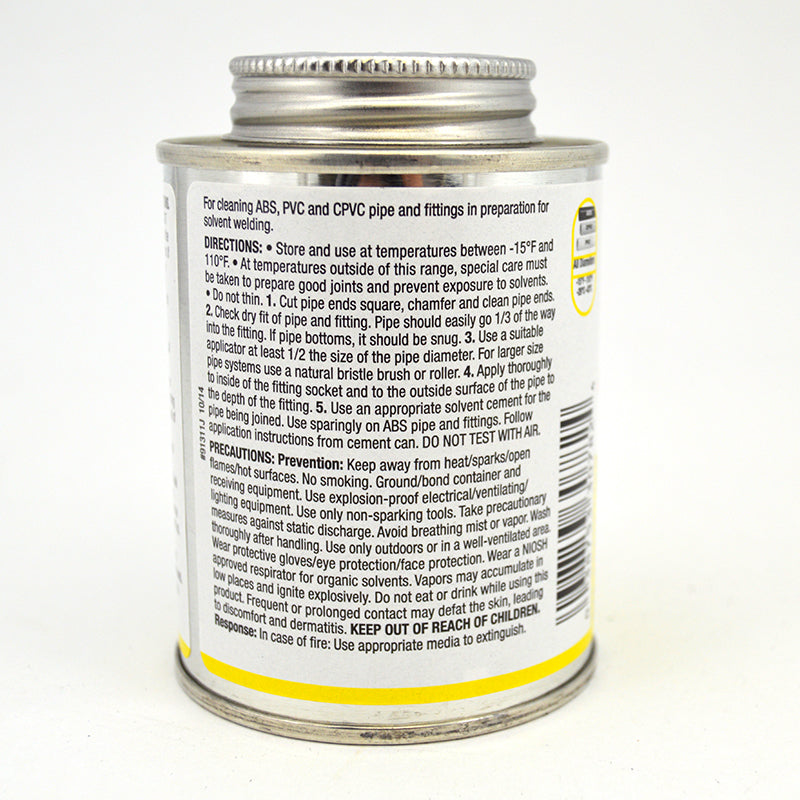 Oatey Clear Cleaner Directions for Use