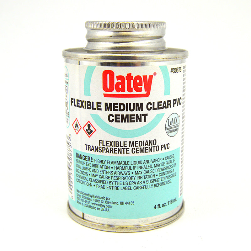 Oatey Flexible PVC Cement - Clear