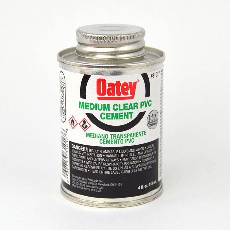 Oatey Clear PVC Cement - 4 oz.