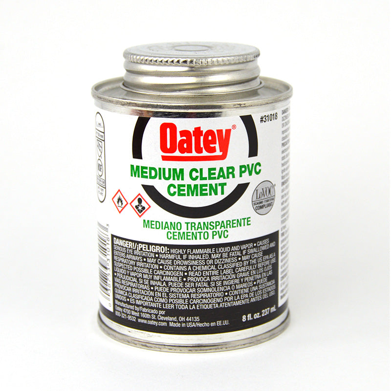 Oatey Clear PVC Cement - 8 oz.
