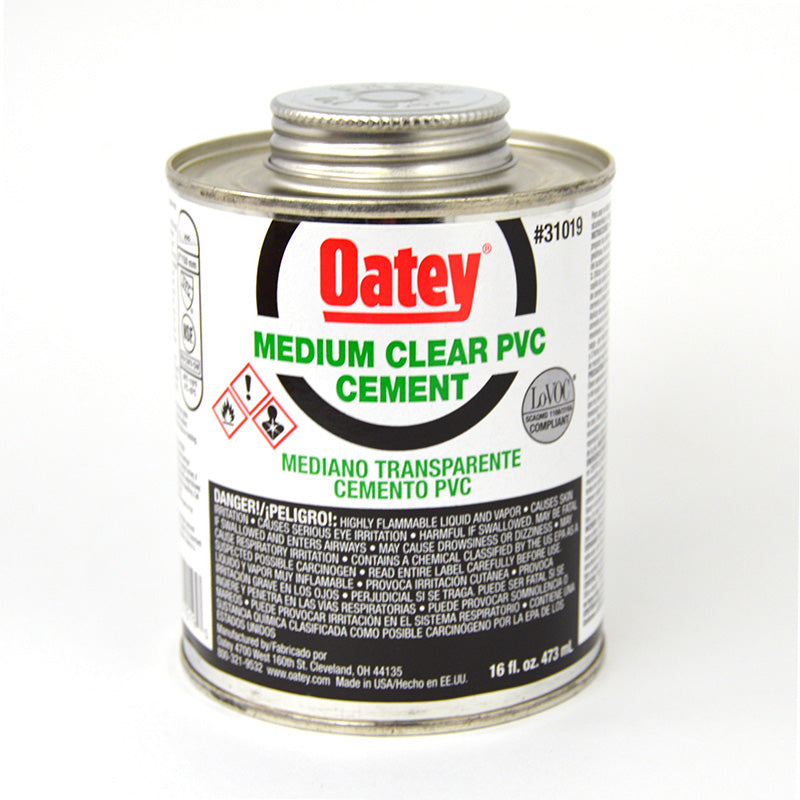 Oatey Clear PVC Cement - 16 oz.