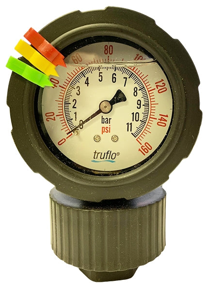 2-1/2" Truflo OBS Series Plastic Gauge & Isolator (OBS-PP-0-160)