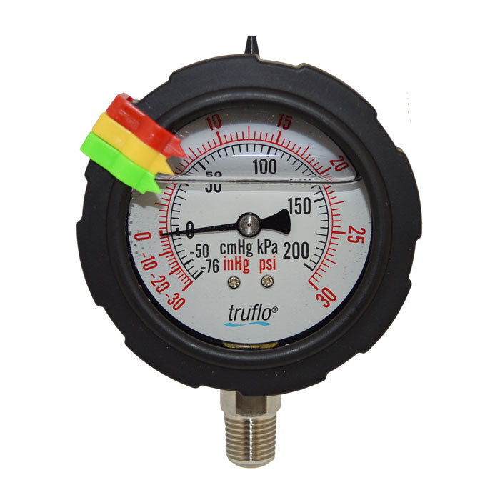 2-1/2" Truflo OBS-V Series Compound/Vacuum Gauge (OBS-V-PP)