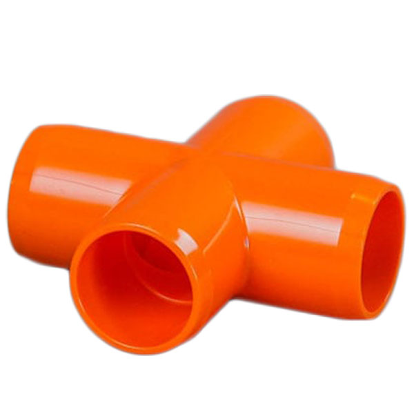 Orange 1-1/2" Furniture Fitting Cross (FF-X-015-ORANGE)