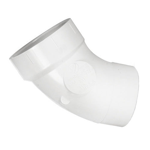 6" DWV PVC 1/8 Bend - Street D323-060